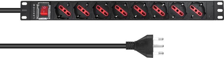 Produktbild Lanview 1U 19 inch 8 port Type F/J