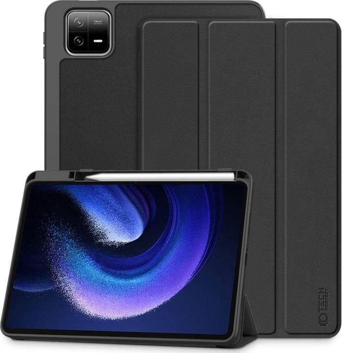 Tech-Protect Tahvelarvutikaaned Xiaomi Pad 6/6 Pro, pliiatsihoidjaga, must (Xiaomi Pad 6, Xiaomi Pad 6 Pro)