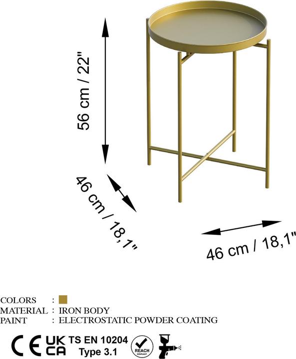 Actual product image Homitis Bukle (46 x 56 x 46 cm)