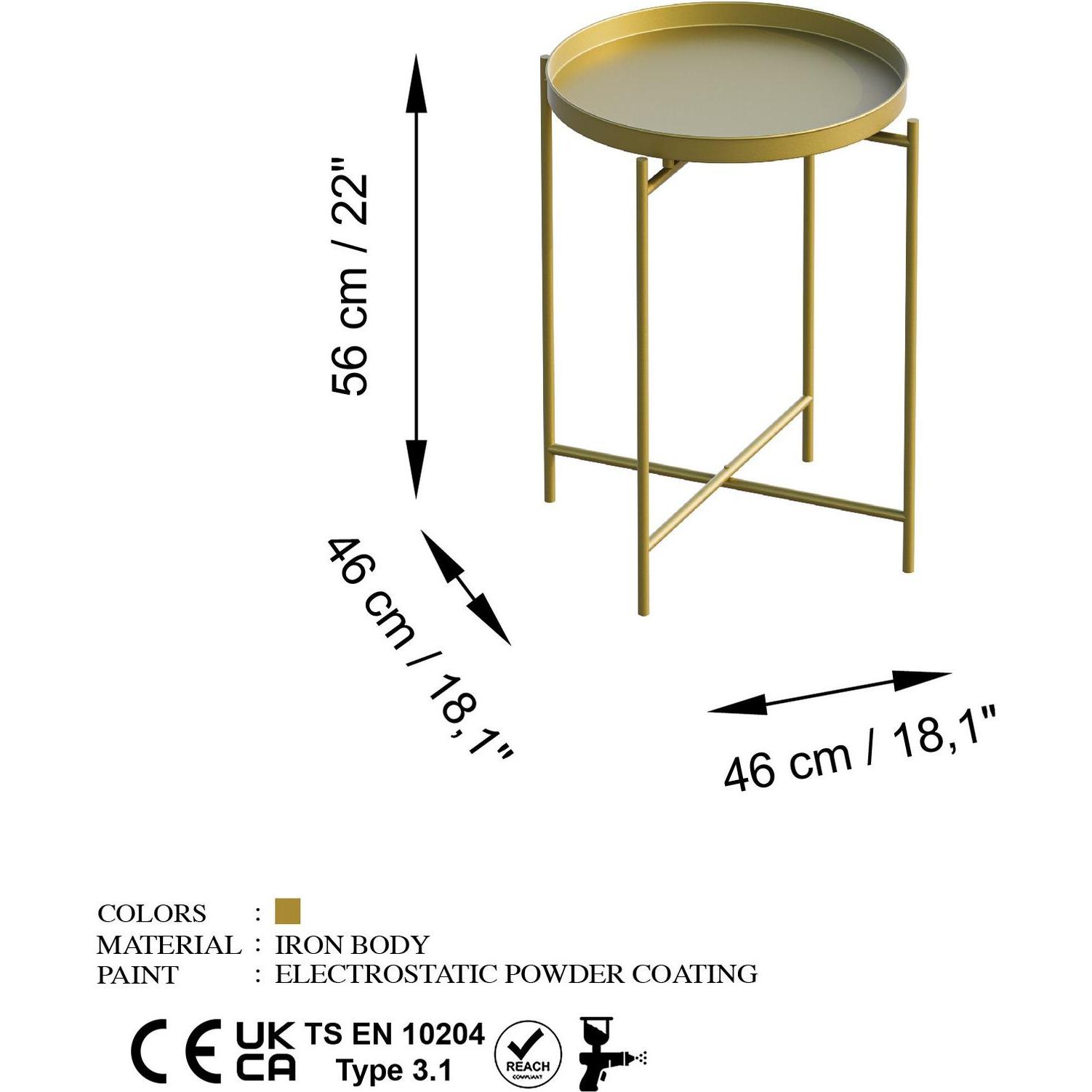 Thumbnail - Homitis, Couchtisch + Beistelltisch, Bukle (46 x 56 x 46 cm)