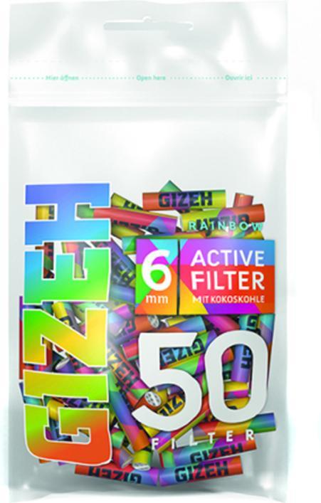 Produktbild Gizeh Rainbow Active Filter 6mm 50pcs