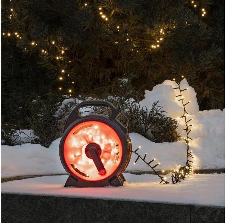 Produktbild Konstsmide LED-Lichterkette Compactligths mit Kabelaufroller 400 Lampen (18.70 m)