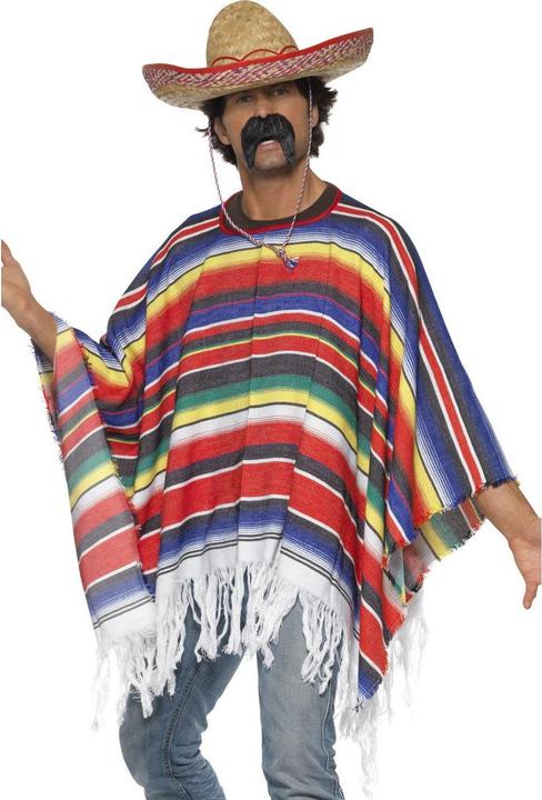 Smiffys Poncho mexicain (Taille unique)