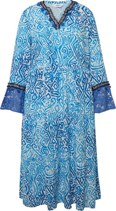 Produktbild Angel of Style Maxikleid, A-Line, Alloverdruck, Tunika-Ausschnitt, 3/4-Ärmel (46)