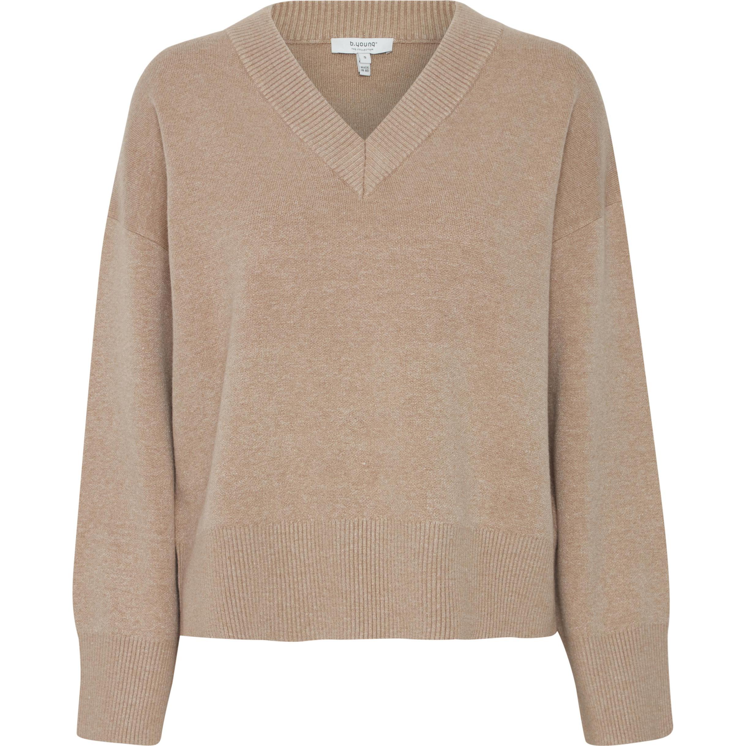 B.young, Damen, Pullover, pullover it v-ausschnitt otari, Orange, (M)