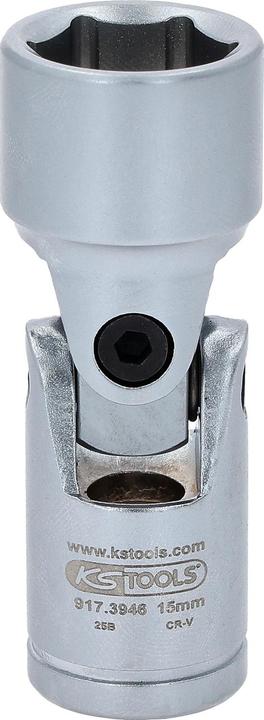 Produktbild KS Tools 3/8" Sechskant-Stecknuss mit Gelenk