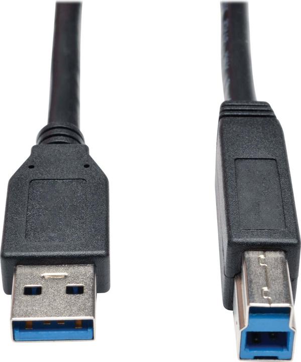 Actual product image Eaton USB 3.0 SuperSpeed Device Cable AB M/M Black 15ft. 4.57m (4.57 m, USB 3.2 Gen 1)