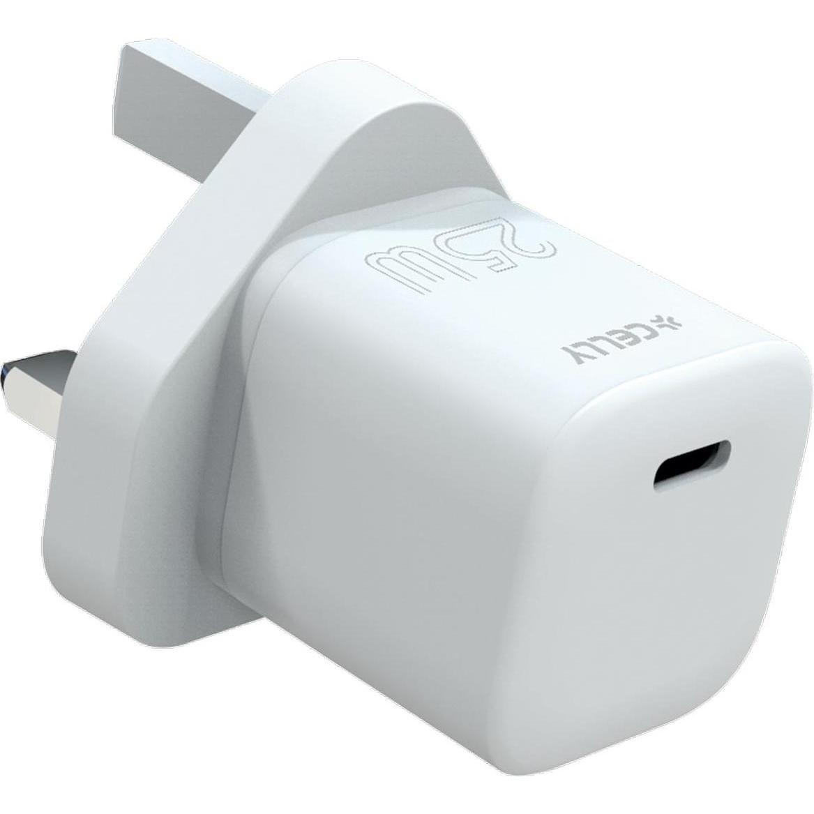 Celly Caricatore da parete 25W USB-C (25 W), Caricatore USB