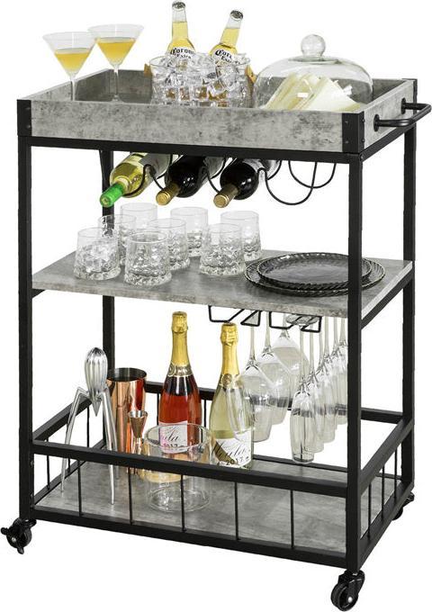 Image du produit SoBuy Chariot de service avec plateau amovible