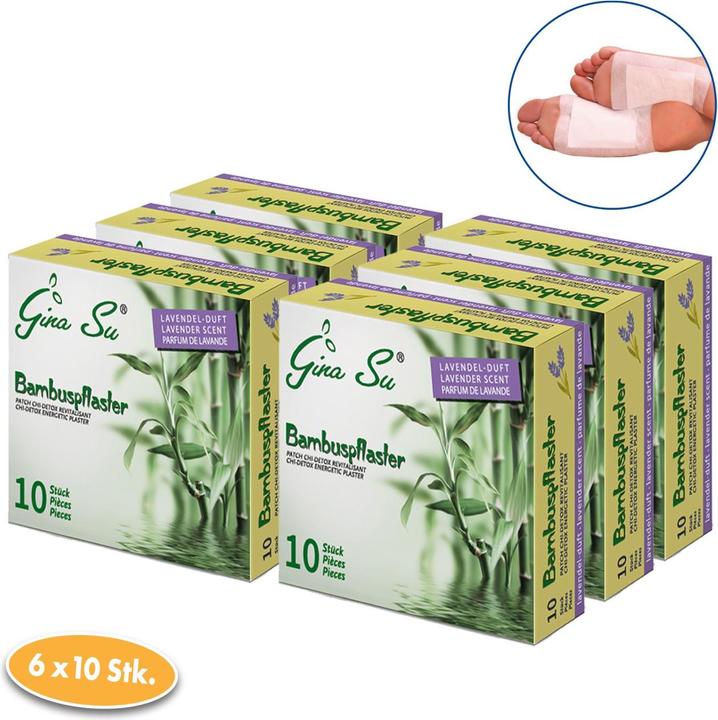 Gina Su Pavé de bambou au parfum de lavande (Crème et gel pour les pieds)