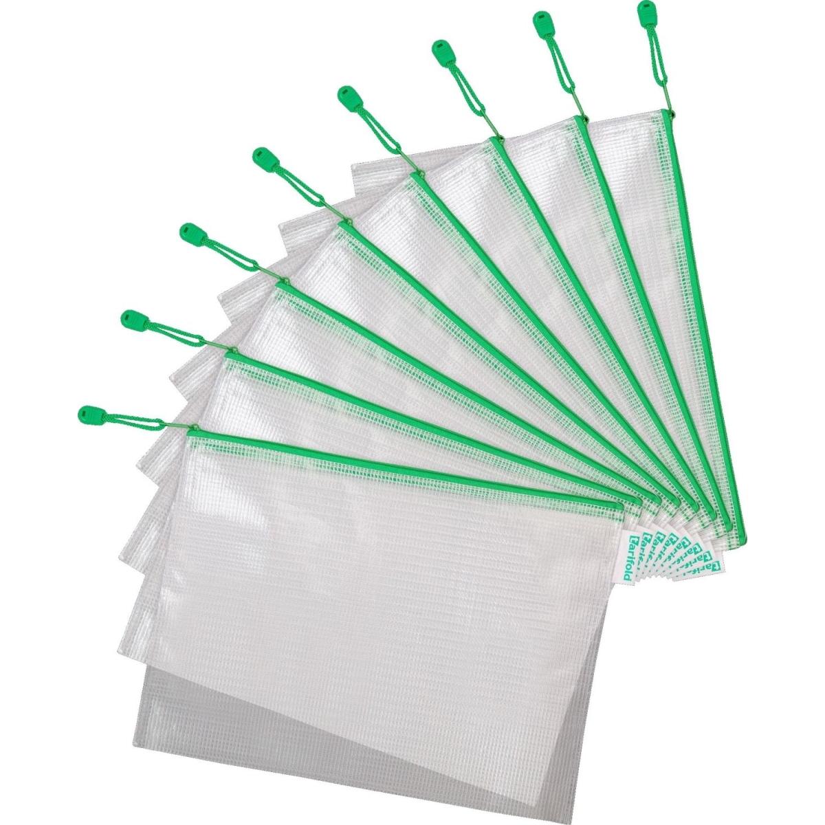 Tarifold, Mappe, Reissverschlusstasche PVC grün A4 330x240mm VE=8 Stück (A4, 8 x)