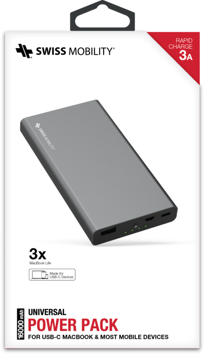 Actual product image Swiss Mobility Power Pack SBC16000 (16000 mAh, 59.20 Wh)