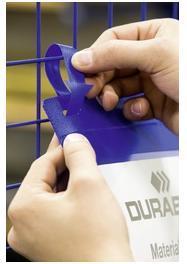 Produktbild Durable Gitterboxtasche mit Lasche A5 quer (A5, Quer, 50 Stk.)