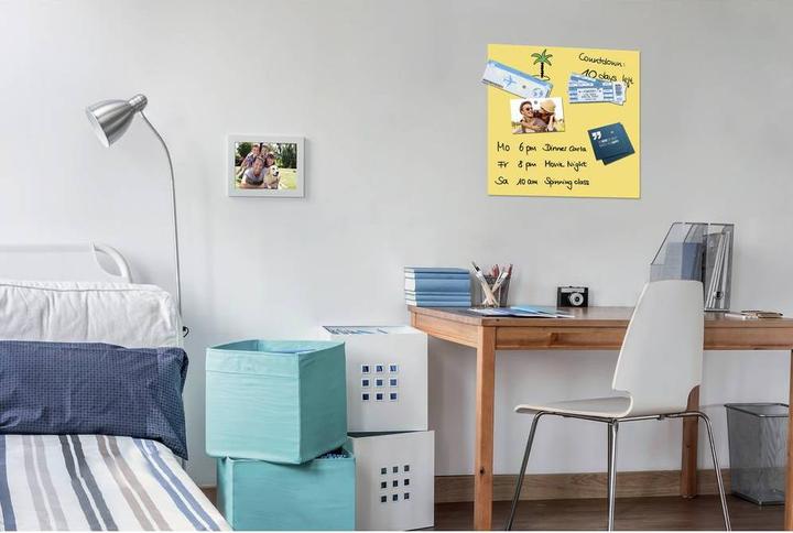 Productafbeelding BE! Board Magneetbord van glas Geel (B x H) 45 cm x 45 cm B1108 (Magnetisch bord, 45 x 45 cm)