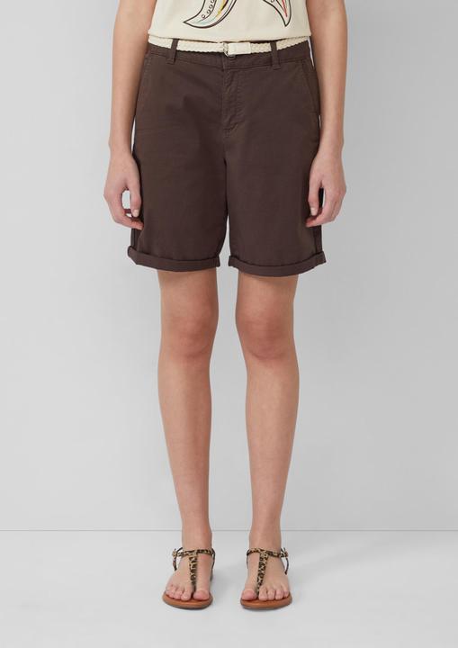 Actual product image S.Oliver Hose Shorts mit geflochtenem Gürtel und Garment Dye (36)