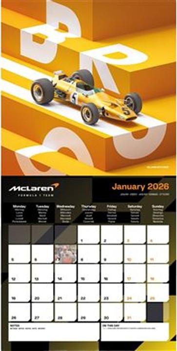 Image du produit McLaren 2026 Calendrier carré