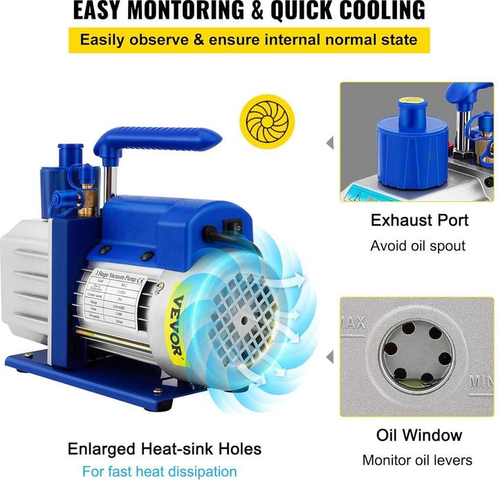 Image du produit Vevor Pompa a Vuoto con Camera (19 l)