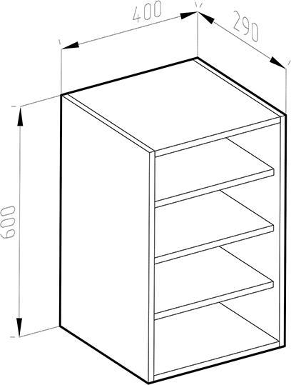 Produktbild Vicco Hängeschrank R-Line (40 x 29 x 60 cm)