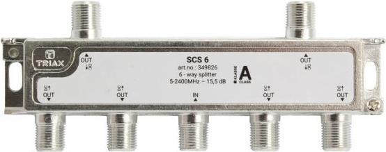 Triax SCS 6 Répartiteur F 5-2400 MHz DC (DVB-T / -T2)
