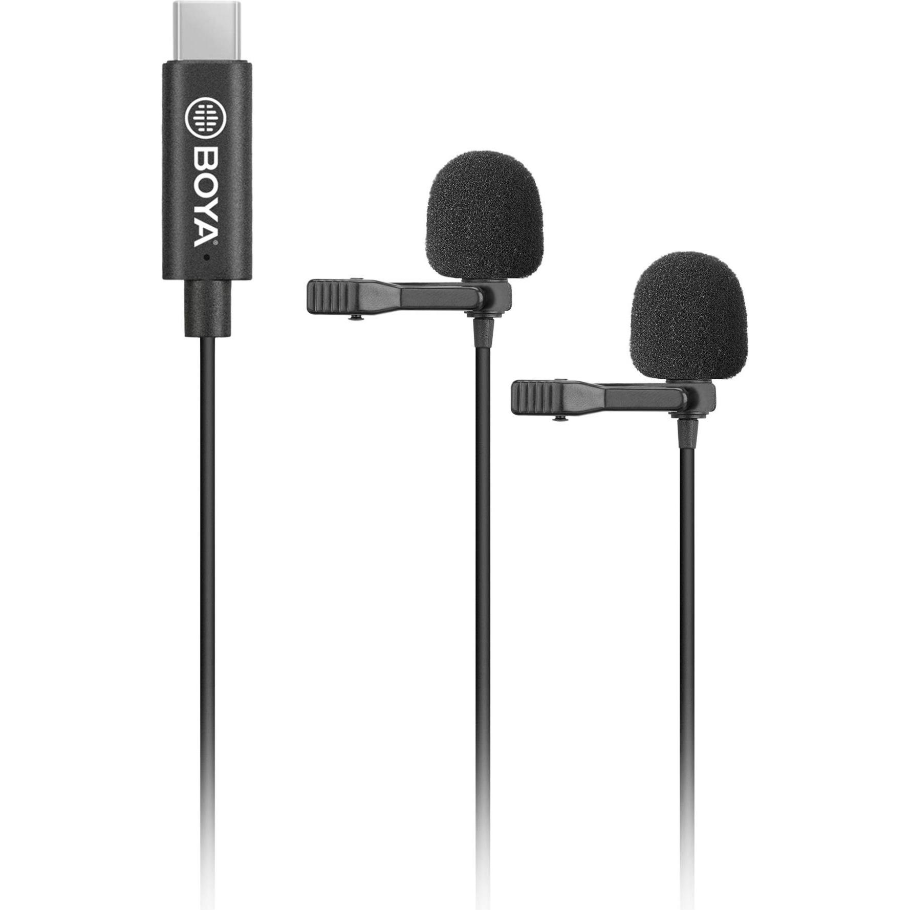 Boya BY-M3D microphone Black Lavalier/Lapel microphone, Mikrofon