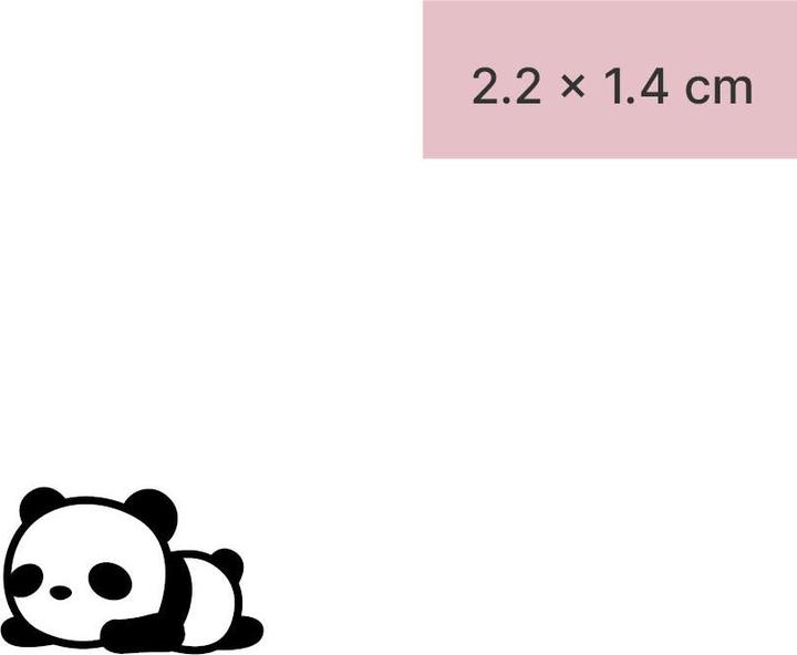 minink Temporary tattoo - Cute panda