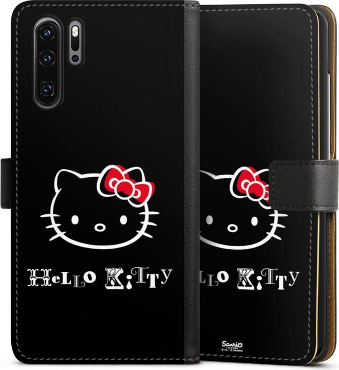 Produktbild DeinDesign Tasche für Huawei P30 Pro Handy Flip Case Wallet Cover Handytasche Leder Fanartikel Hello Kitty (Huawei P30 Pro)