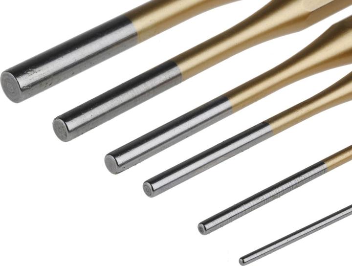 Actual product image RS PRO Parallel Pin Punch Set 2,3,4,5,6,8mm