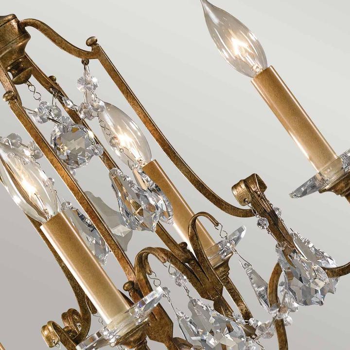 Image du produit Elstead Lighting Valentina Lustre E14 4 branches Bronze oxydé (41 cm)
