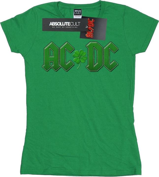 Produktbild AC/DC TShirt mit KleeblattLogo aus Baumwolle (S)