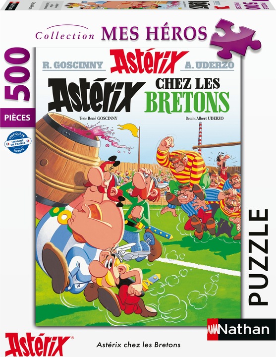 Actual product image Nathan Puzzle 500 pieces Astérix chez les Bretons (500 pieces)