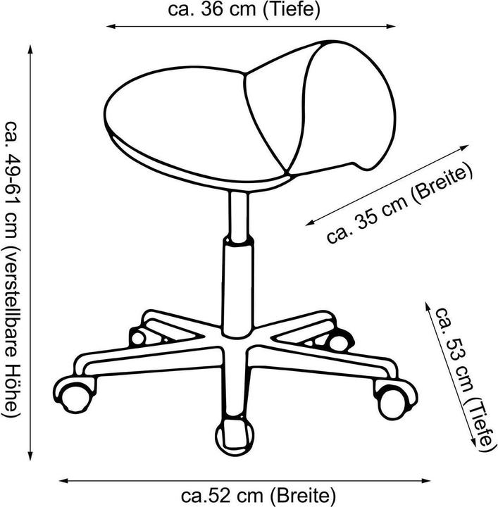 Actual product image Homcom Saddle stool