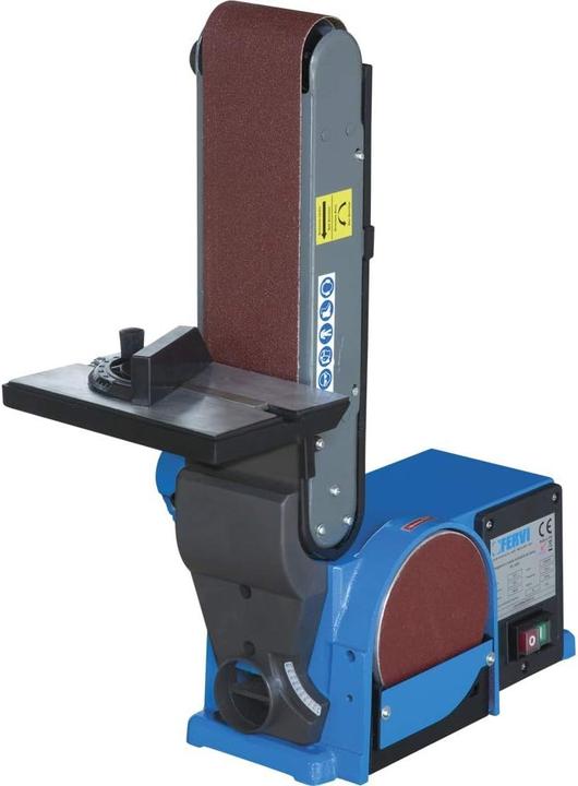 Image du produit Fervi 0505 bias belt sander for workbench greycyan (Ponceuse à bande)