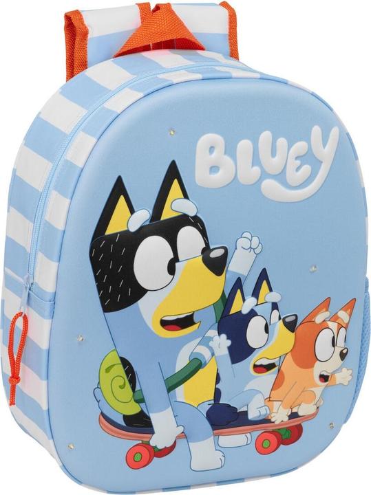 Bluey Schulrucksack Weiss Hellblau 27 x 33 x 10 cm