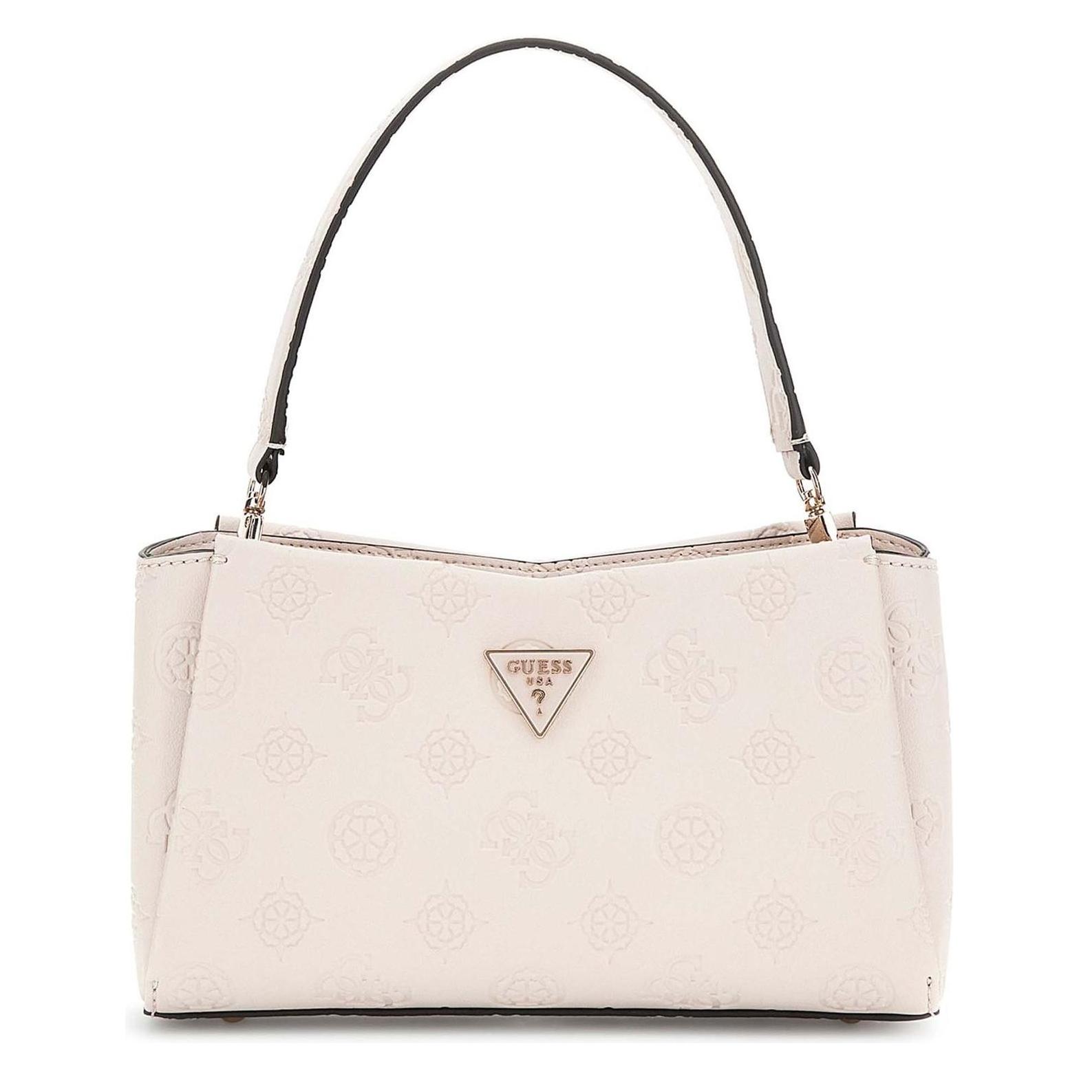 Guess, Damen, Handtasche, Tisha Crossbody Bag, Beige