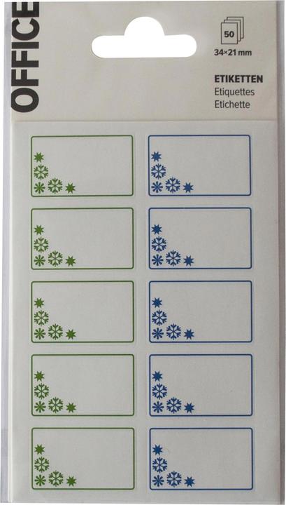Actual product image Office Frozen food labels 34x21mm
