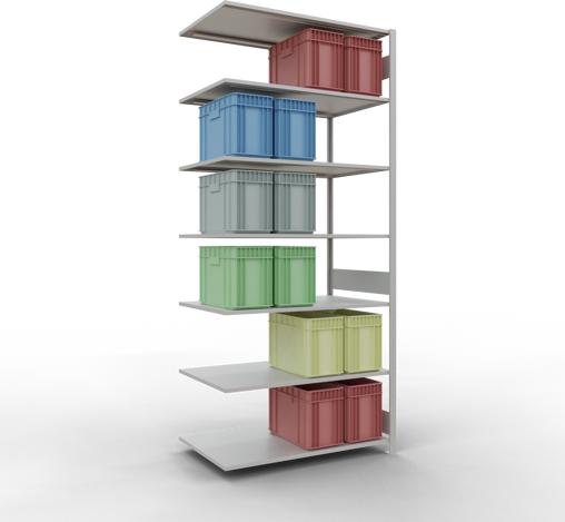 Actual product image Schulte Lagertechnik MULTIplus150 boltless add-on bay system with length bolts