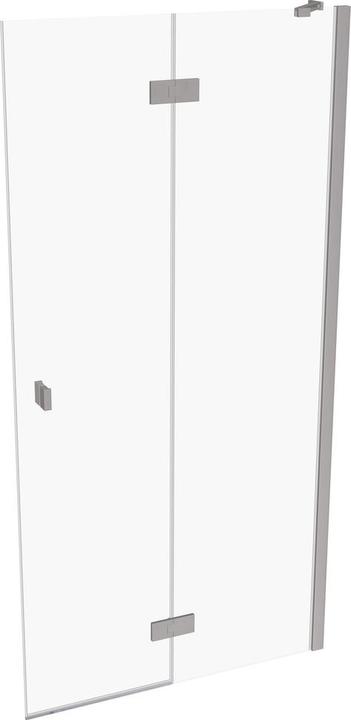 Actual product image Hüppe SolvaPro pivot door partially framed, 4-corner, with fixed segment, right-fixing, width: 1000 (211 cm, 100 cm)