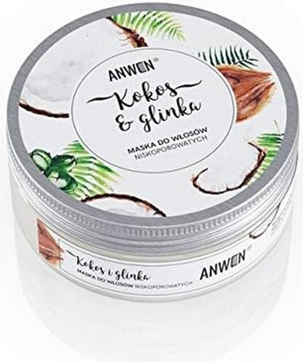 Image du produit Anwen Masque à la noix de coco et à l'argile pour les cheveux à faible porosité 200ml (200 ml)