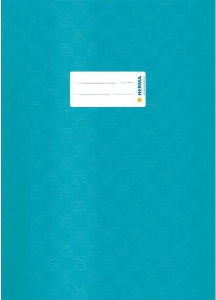 Image du produit HERMA Protège-cahier, DIN A4, en PP, turquoise opaque avec impression structurée, avec étiquette (A4)