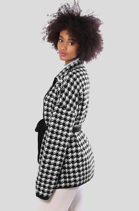 Produktbild Bellemere Cardigan Two-Tone Cashmere-Merino Houndstooth (M)