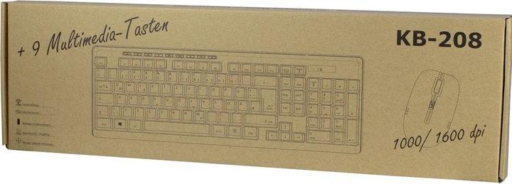 Image du produit Intertech KB-208 (DE, Sans fil)