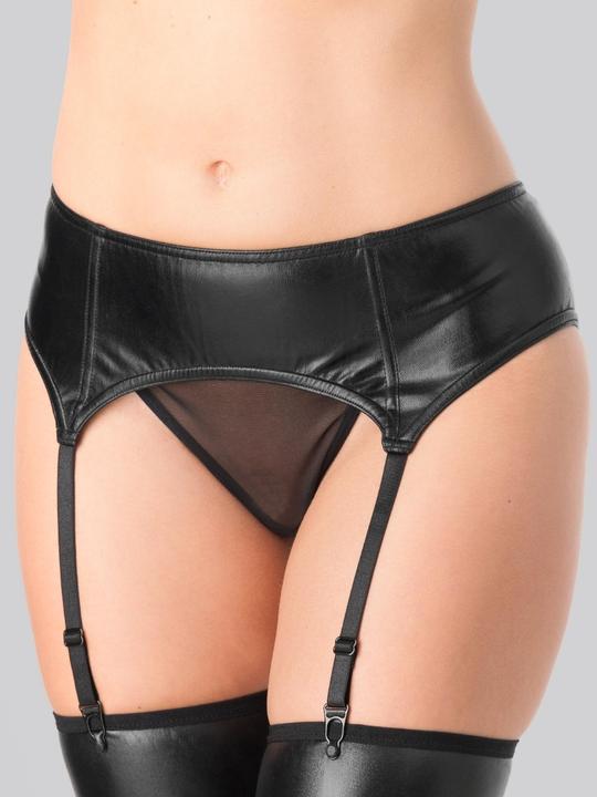 Immagine prodotto Lovehoney Cintura per bretelle Fierce Wet Look (Nero Large) (L)