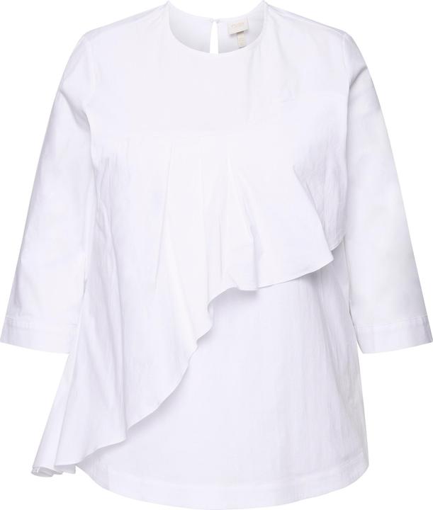 Produktbild Ulla Popken Bluse, Volant, A-Linie, Rundhals, 3/4-Arm (58)