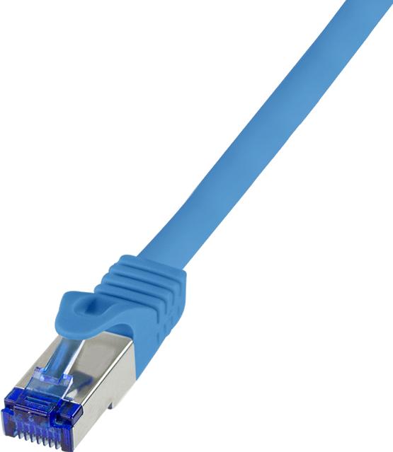 Productafbeelding LogiLink Patchkabel Ultraflex, Cat.6A, S/FTP, 0,5 m, blauw (S/FTP, CAT6a, 0.50 m)