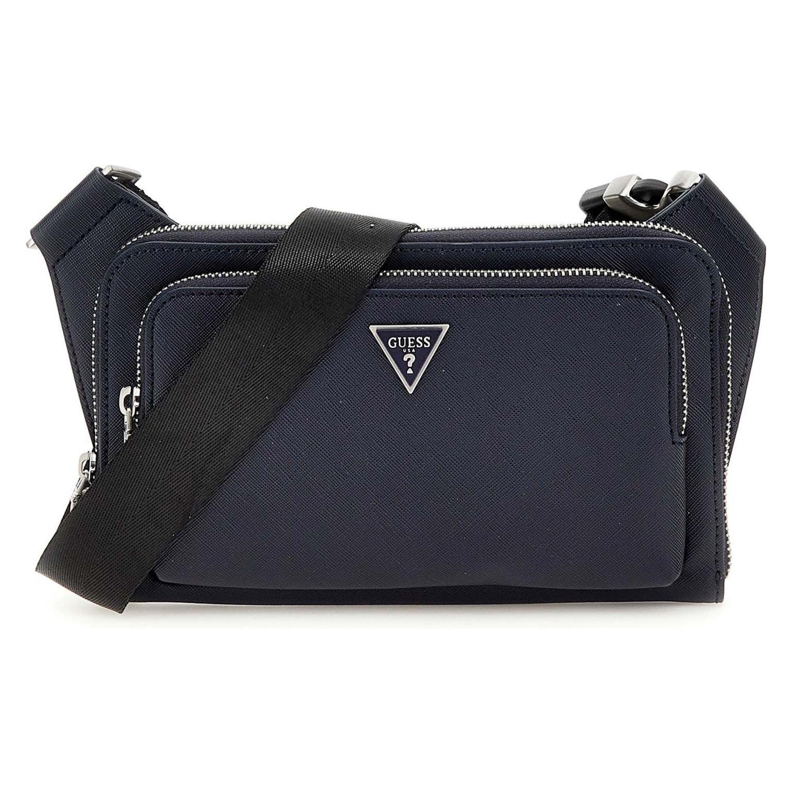 Guess, Unisex, Bauchtasche, Milano Flat Bumbag, Blau