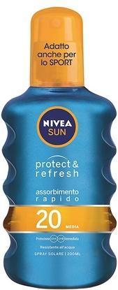 Immagine prodotto NIVEA Spray solare Protect & Refresh Spf 20 200ml (Spray solare, SPF 20, 200 ml)