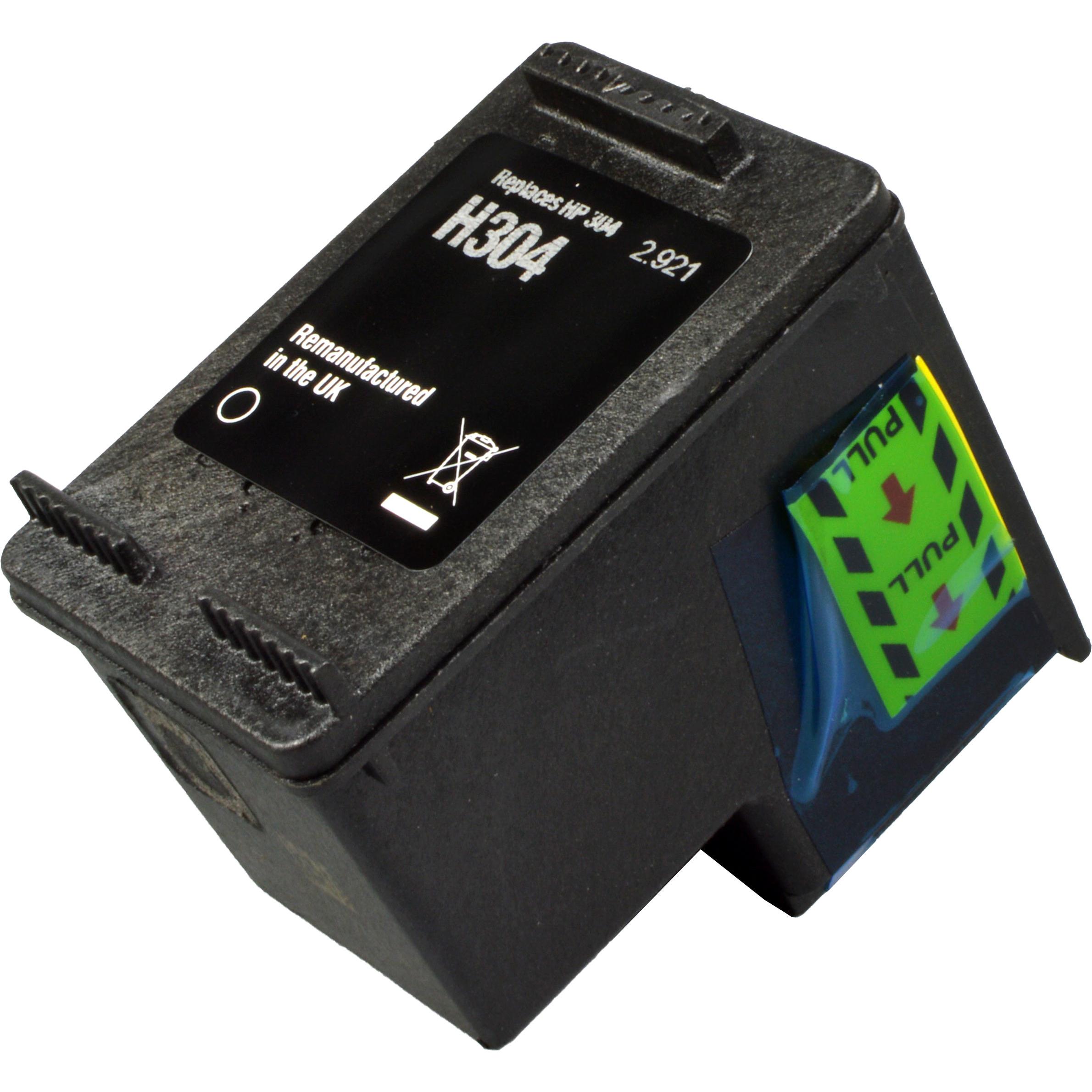 Ampertec, Druckerpatrone, Tinte ersetzt HP N9K06AE 304 schwarz (BK)