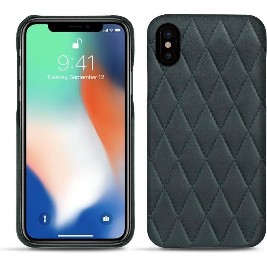 Noreve Lederschutzhülle (Apple iPhone XS Max), Smartphone Hülle, Blau
