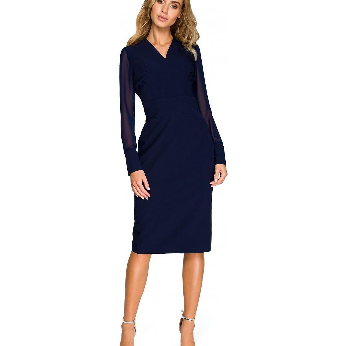 Stylove, Damen, Kleider, Cocktailkleid, Blau, (XXL)