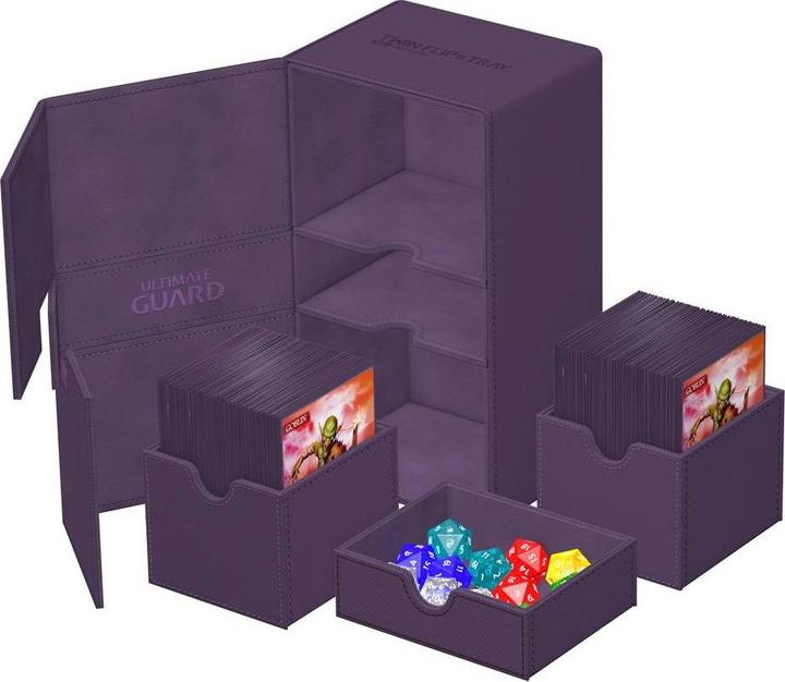 Actual product image Ultimate Guard Twin Flip'n'Tray 200+ XenoSkin Monocolor Violet